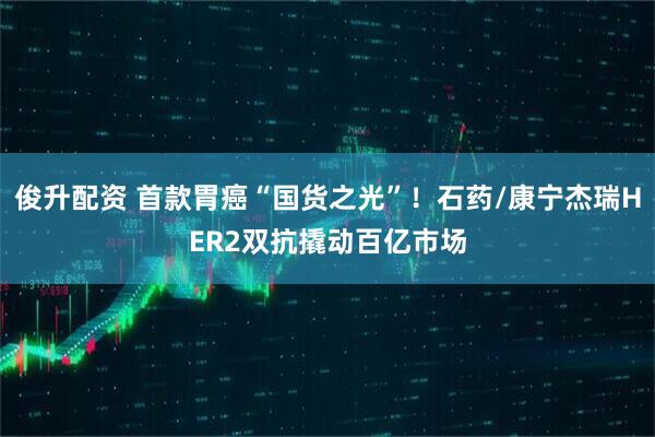 俊升配资 首款胃癌“国货之光”！石药/康宁杰瑞HER2双抗撬动百亿市场
