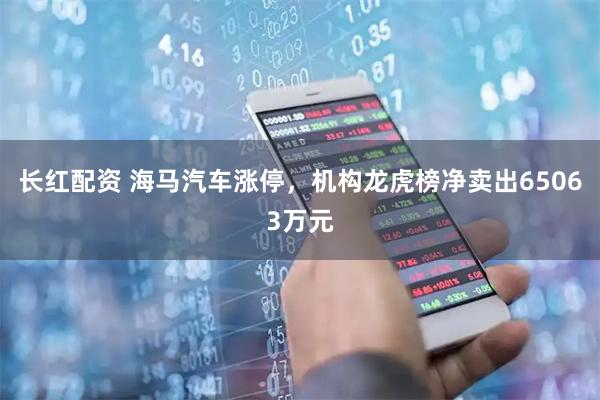 长红配资 海马汽车涨停，机构龙虎榜净卖出65063万元